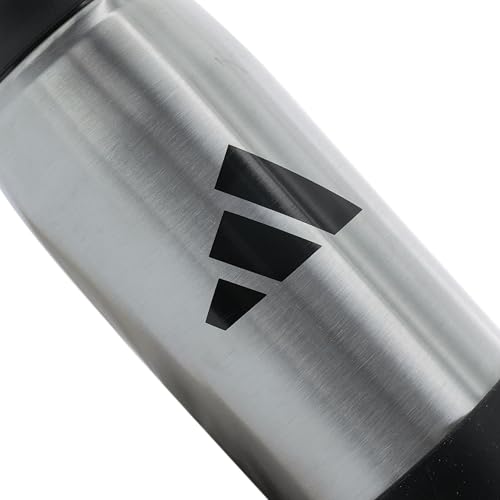 Image of adidas Straw Lid Metal Water Bottle 600 mL | Double-Wall Insulated, Leak-Resistant Lid, Stays Cold 24 Hours, Easy-Use Straw Top, Swap-Friendly Lid, Workouts & Daily Use