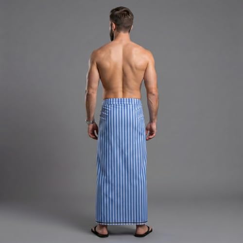 Image of Men's Cotton Lungi | Soft Breathable Wrap Around Lungi | Comfortable Daily & Home Wear for Men