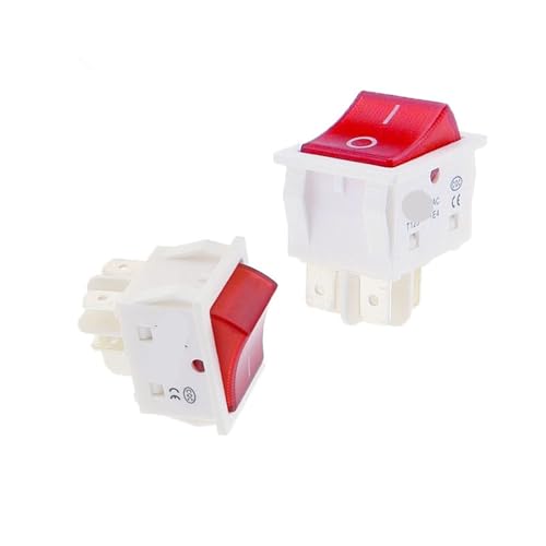 Interruptor basculante KCD4 de 25x31 mm con resistencia de 40 Amperios para proyectos estables 2