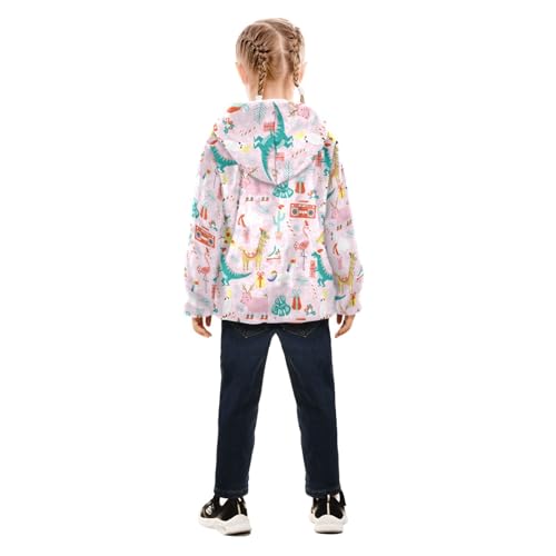 OTVEE Christmas Cute Animals Kids Hoodie Jacket Fall Spring Full Zip Warm Outwear Coat4