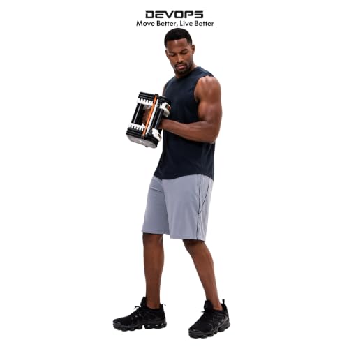 Image of DEVOPS Men's 2-Pack Loose-Fit 10 inch Workout Gym Shorts with Pockets