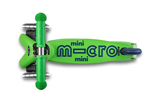 Image of Micro Kickboard | Mini LED Kids Scooter for Ages 2-5 | Children up to 110 lbs | 3 Wheel Lean-to-Steer Design | Adjustable T Bar | Smooth Ride, Motion Activated PU LED Wheels | Swiss Design