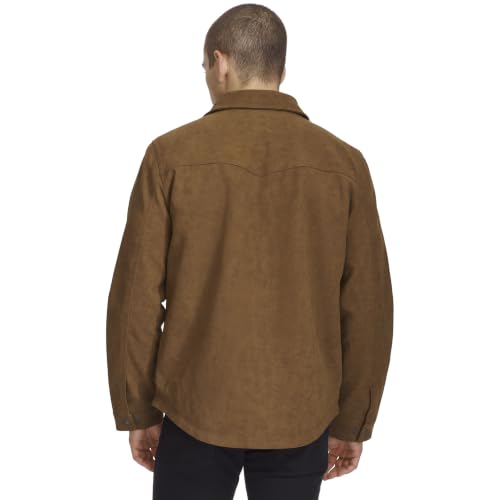 Image of Levi's Men's Faux Leather Shirt Jacket