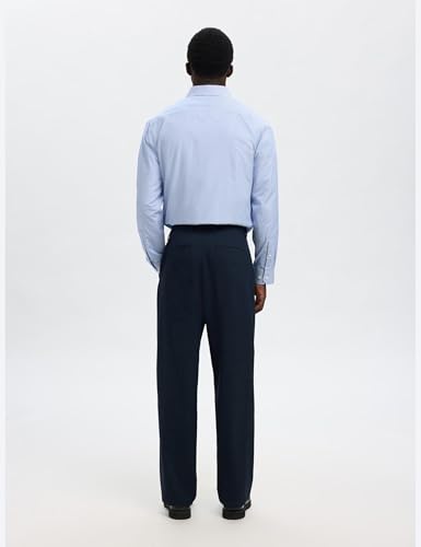 Selected Homme Pantalon Ample coupe fluide 220 Dark Sapphire chic