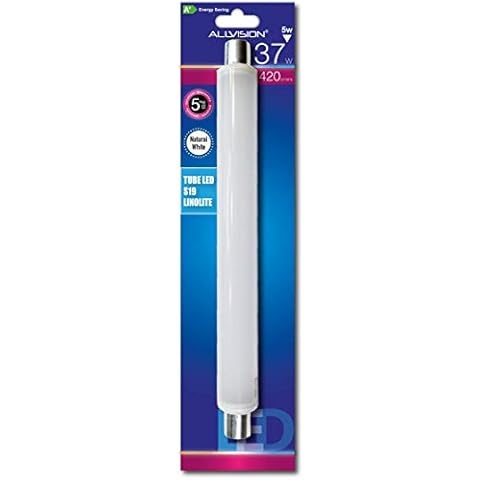 Allvision Tubo LED S19 Luz Cálida 5W Cover