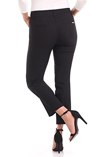 Rekucci Women's Super Stretch Millennium Straight Leg Pant with Front Pockets3