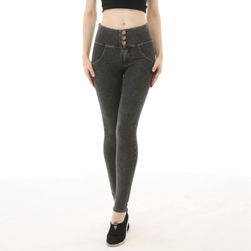 Pantalon de yoga denim extensible pour sculpter la silhouette