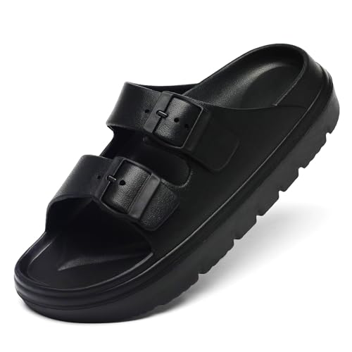 Image of TIKVAW Women's Platform & Wedge Sandals with Arch Support for Woman Slides Comfort Lightweight Outdoor Slippers Ultra Cushion