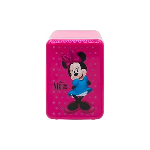 Orbit Innovations Minnie Mouse - Mini Fridge, Small Cooler for Drinks & Snacks, or Skincare Refrigerator - Christmas Gifts (6 Cans, Minnie Mouse) Cover