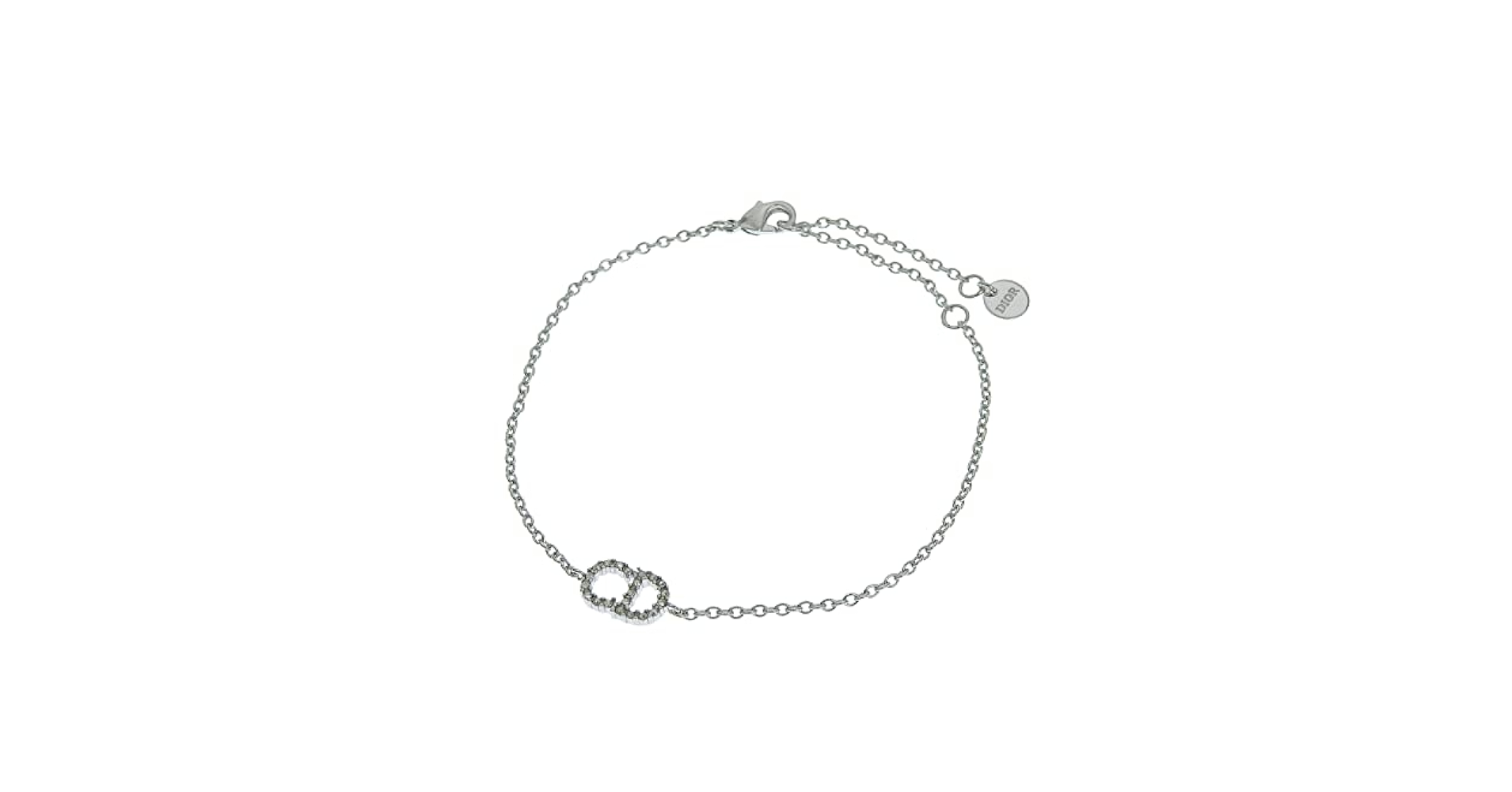 クリスチャンディオール Dior シルバー Diorロゴ ブレスレット Christian Dior 未使用 ディオール リップグロス ロゴ