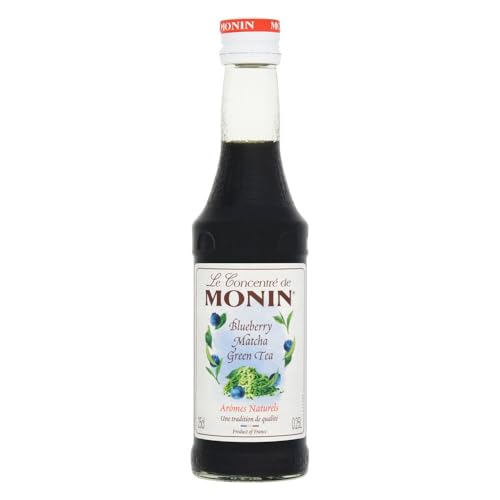 Matcha Blueberry Syrup 25cl Gourmet Nutty Flavour for Coffee Milkshakes Baking & Cocktails Monin