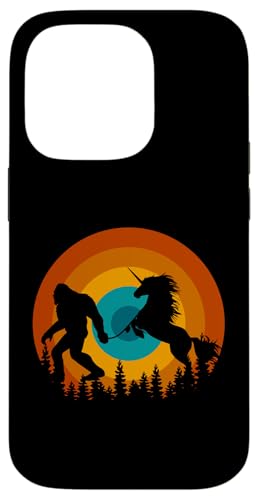 Bigfoot und Einhorn Sonnenuntergang Funny Fantasy Cryptid Lovers Hülle für iPhone 14 Pro Bigfoot und Einhorn Sonnenuntergang Funny Fantasy Cryptid Lovers Hülle für iPhone 14 Pro