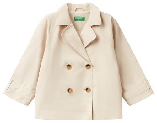 United Colors of Benetton Mädchen Giubbino 24j4cn067 Jacke, beige, 170 cm
