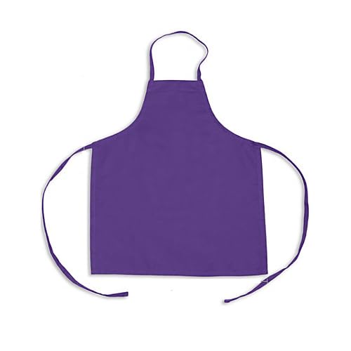 KNG Kids Cooking Apron for Girls and Boys – Medium, Purple, 6 Pack, Purple, 6 Pack