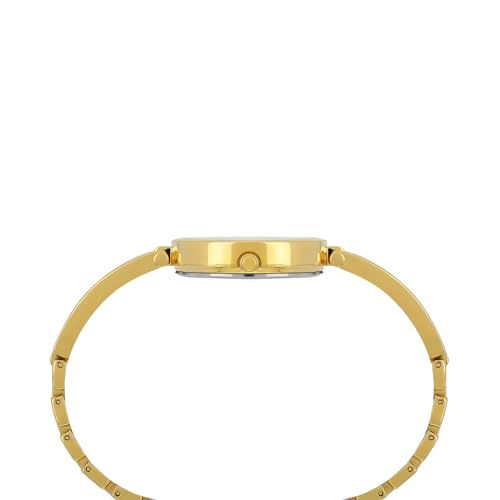 Image of TIMEX Analog Watch for Women with Maroon Round Dial & Rose Gold Brass Bracelet Band Water Resistant Women's Wrist Watches - TWEL200SMU04