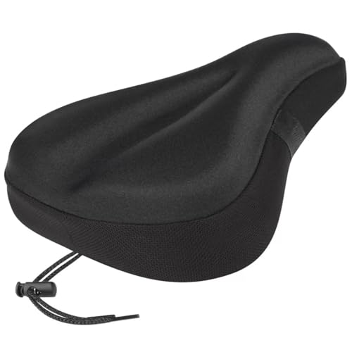 Bike Seat Cushion Memory Foam - Universal Gel Bike Seat Cover for Comfortable Cycling Peloton...
