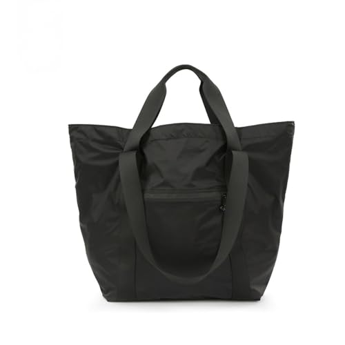 Fiegcit 折りたたみバッグ 全面防水 3WAY キャリーバッグ ボストンバッグ 大容量 超軽量 折り畳み トラベルバッグ トートバッグ おしゃれ 男女兼用 旅行 出張 (ブラック)