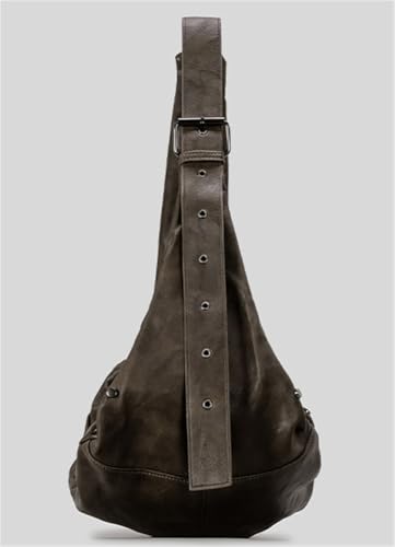 Women's Y2k Dumpling Shoulder Tote Bag Large Vegan Leather Crossbody Purse Punk Handbag Purses Vintage Satchels3