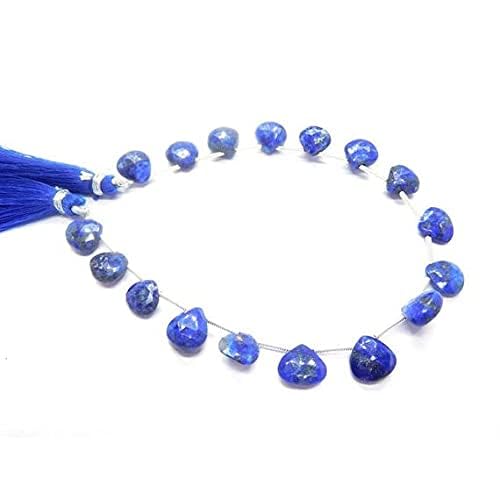 Lapis-lazuli perles cœurs véritables pour éviter les pierres ternes