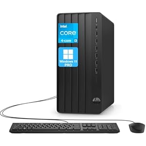 HP Pro Tower 290 G9 Desktop Computer, 4-core Intel Core i3-13100 Processor, 16GB RAM, 512GB SSD, 2-Monitor Ports (HDMI + VGA), WiFi, RJ-45, Wired KB& Mouse, None Optical Drive, Windows 11 Pro