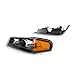For Chevy Colorado Corner Light 2004-2012 Driver and Passenger Side Pair/Set | Park/Signal Light | Black Interior | Clear & Amber Lens | GM2520189 + GM2521189 | 19328954 + 19328955