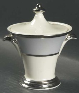 Lenox Blue Frost Sugar Bowl & Lid