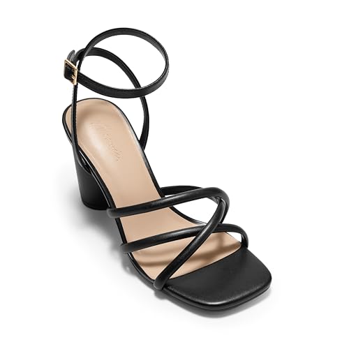 Arromic Women's Heeled Sandals - Chunky Block Heels, Strappy Square Open Toe Ankle Strap Dressy Party Wedding Prom Sandals for Women3