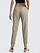 CRZ YOGA All Day Comfy Joggers for Women Golf Work Casual Hiking Travel Pants with Pockets Khali Barley Large