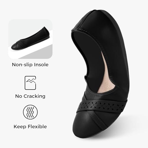 Image of CHIN.MOON Women's Ballet Flats Comfortable Dressy Walking Dress Casual Shoes