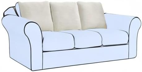 Miniatura 7 de Funda de cojín grande para respaldo, fundas de sofá de felpilla no peludas con aspecto limpio, funda elástica para sofá modular y en forma de L (3