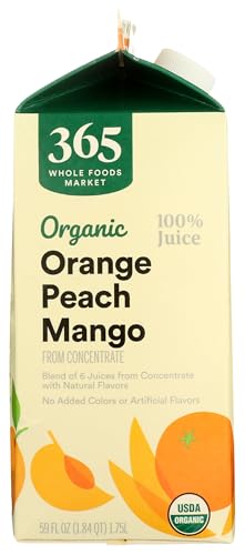 Image of 365 by Whole Foods Market, Organic Orange Peach Mango Juice, 59 Fl Oz