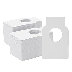 Juvale Wijnfles Tags – 300-pack effen witte wijnkelder etiketten, wijnlabels voor wijnrek, thuisorganisatie, 2,25 x 3,5…