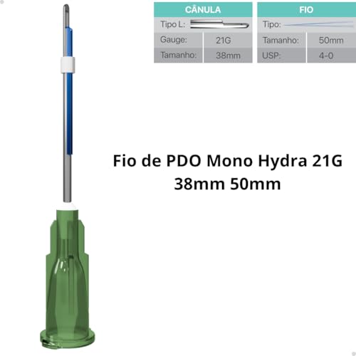 Fios De Pdo Volume Hydra Mono 21g 38mm 50mm 4 Unidades