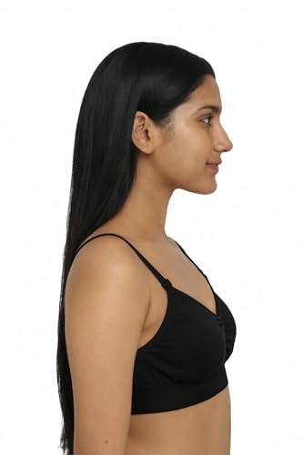 Image of Women's Non-Padded Cotton Bra with Sports Look | Soft Stretchable Everyday Bra | Wire-Free Comfortable Innerwear