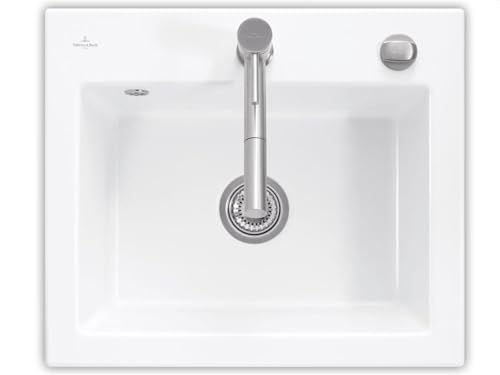 Villeroy & Boch Subway 60 S Weiß (alpin) Keramik-Spüle Auflagespüle Küchenbecken