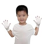 EDENSWEAR Zinc-Infused Fingerless Gloves for Children with Eczema - Wet Wrap Therapy (M)