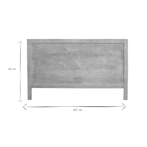 Testata Letto In Legno Di Mango Inciso L165 Cm Vibes - 3