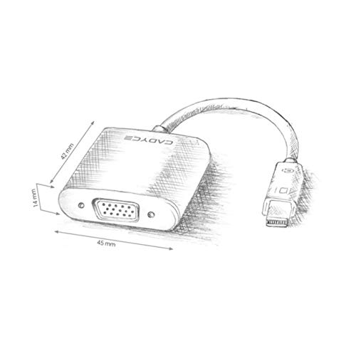 Image of Cadyce Mini DisplayPort to VGA Adapter