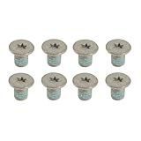 HNSXDM Brake Disc Rotor to Hub Set Screw for Benz,for Dodge Pack of 8# T30 Torx-Head Type Aluminum Steel Alloy