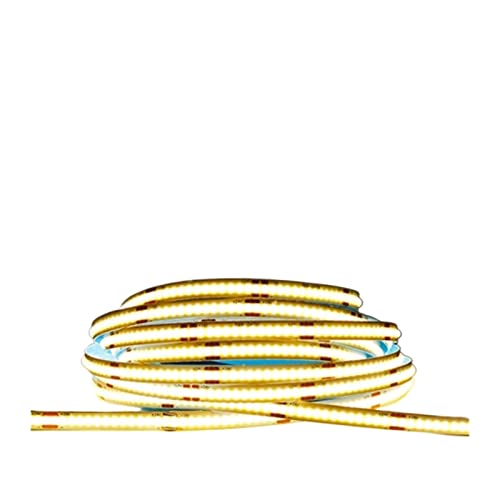 Bande LED COB 24V 5m blanc chaud 3000K dimmable de 8mm pour un eclairage lineaire continu