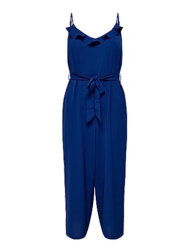 ONLY Damen Onlcali S/L Jumpsuit Wvn Noos, Mazarine Blue, XXL