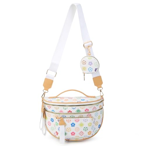 Image of Makes Checkered Crossbody Bag Bum Bag for Women with Pouch