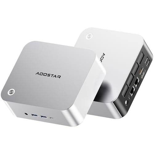 Image of AOOSTAR MACO Mini PC, AMD R7 Pro 6850H Mini Computer (8C /16T, up to 4.75GHz), 24GB RAM 1TB SSD with 3 M.2 Slots, Dual 2.5G LAN&USB4, OCuLink, Supports 4-Screen Output, Mini Desktop PC for Home /Office
