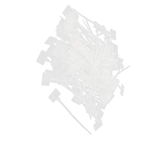 Aexit 100 Pcs Audio & Video Accessories Nylon Mark Label Network Cable Cord Wire Zip Tie 3mm Connectors & Adapters x 110mm