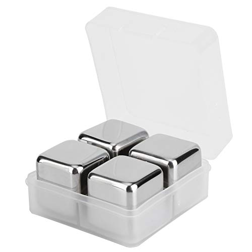 Set de Piedras de Whisky Reutilizables de Acero Inoxidable Pack de 4 miniatura 1