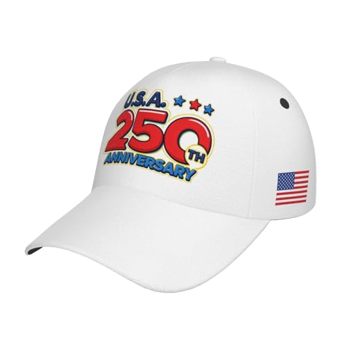 Image of USA Flag Baseball Cap American Patriotic Trucker Hat Father Dad Mother Mom Adjustable Sportswear Hat for Men Women Adults
