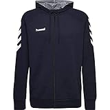 Hummel Unisex Kinder Hmlgo Kids Cotton Zip Hoodie Kapuzenjacke, Blau (Marine), 152