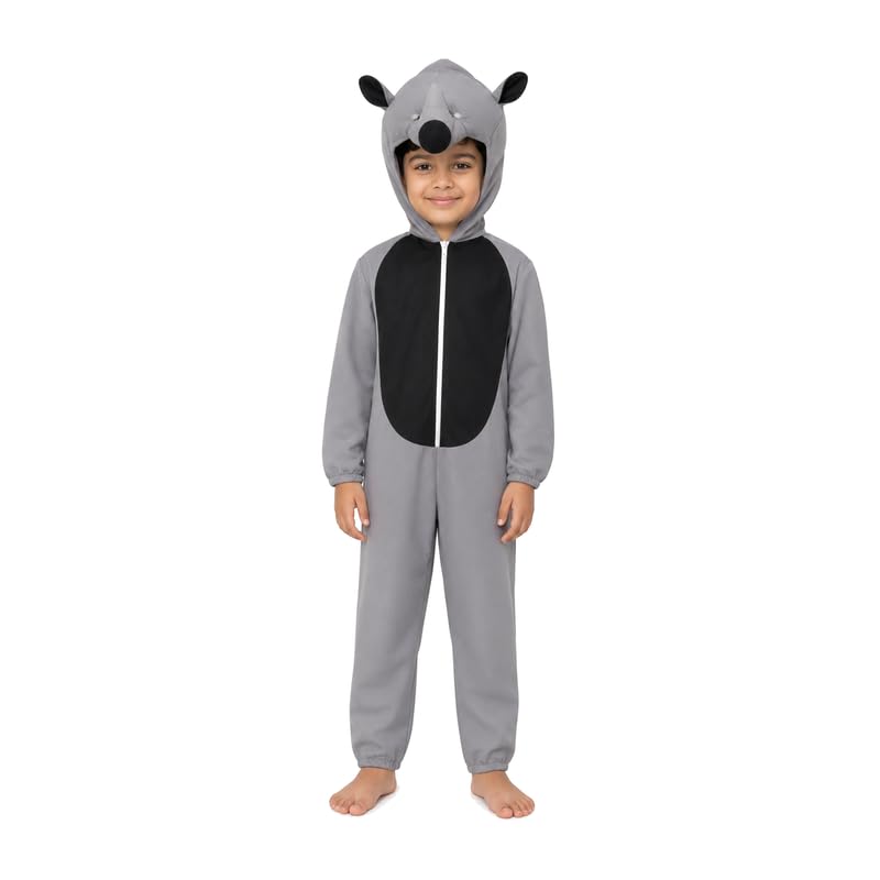 Image of Animal Costume for Kids | Plush Fancy Dress Costume for Boys & Girls |School Fancy Dress, Annual Day, Jungle Theme, Role Play, Halloween & Birthday Party