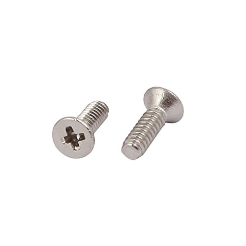 Sourcingmap M1.6x5mm 316 Stainless Steel Phillips Socket Flat Head Machine Screws 40pcs - Image 2
