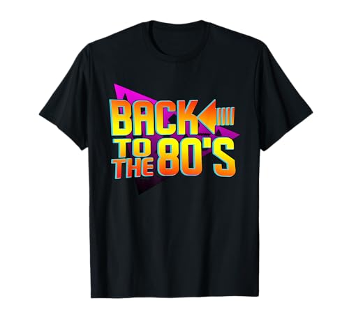 Back to the 80's retro tshirt vintage eighties costume party t-shirt